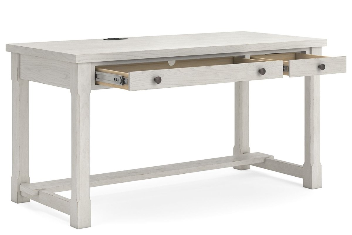 Robbinsdale - Home Office Desk - Antique White Writing Desks by Signature Design by Ashley® - Walls Furniture & Mattress