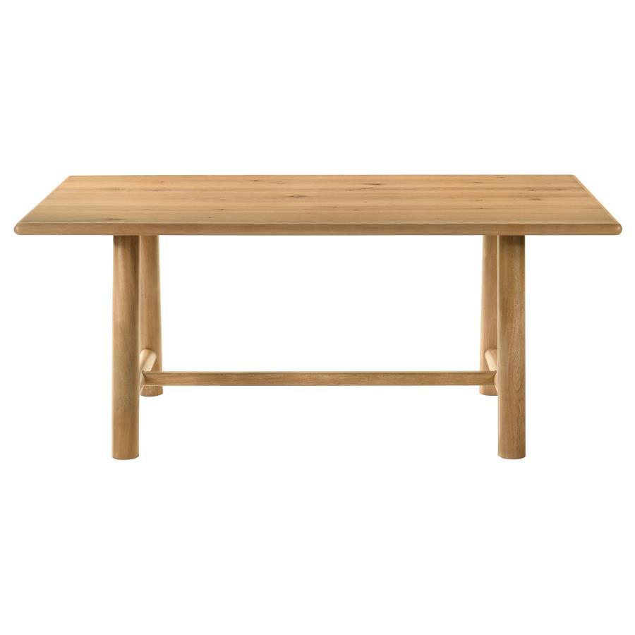 Duncan - 71" Rectangular Wood Dining Room Table - Washed Oak Dining Tables by Coaster Fine Furniture - Walls Furniture & Mattress