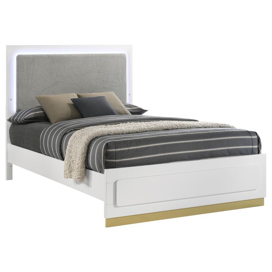 Caraway - Wood LED Panel Bed Upholstered Beds by Coaster Fine Furniture - Walls Furniture & Mattress