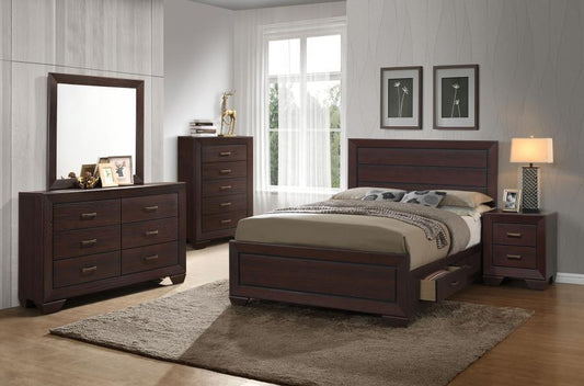 Kauffman - Transitional Storage Bed Bedroom Set 4 Piece Bedroom Sets by CoasterEveryday - Walls Furniture & Mattress