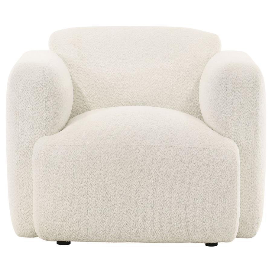 Dorset - Fabric Upholstered Round Track Arm Accent Chair Arm Chairs by Coaster Fine Furniture - Walls Furniture & Mattress