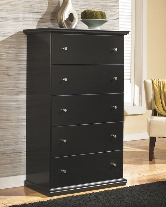 Maribel - Five Drawer Chest - Black Accent Chests by Signature Design by Ashley® - Walls Furniture & Mattress