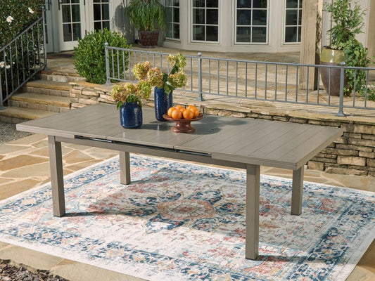 Beach Front - RECT Dining Room EXT Table - Beige Dining Tables by Signature Design by Ashley® - Walls Furniture & Mattress