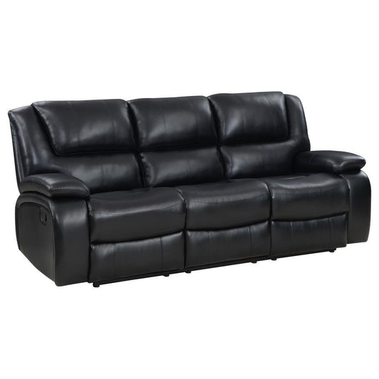 Camila - Upholstered Motion Reclining Sofa Reclining Sofas by Coaster Fine Furniture - Walls Furniture & Mattress