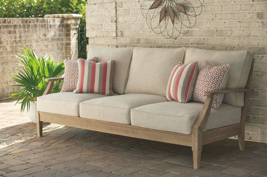 Clare View - Sofa with Cushion - Beige Sofas by Signature Design by Ashley® - Walls Furniture & Mattress