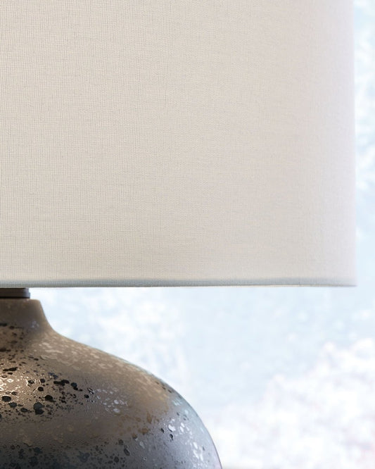 Ladstow - Ceramic Table Lamp - Black Table Lamps by Signature Design by Ashley® - Walls Furniture & Mattress