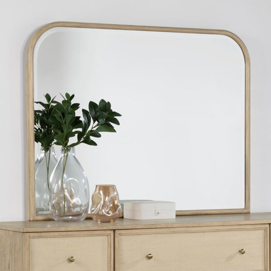 Kailani - Dresser Mirror - Beige Oak Mirrors by Coaster Fine Furniture - Walls Furniture & Mattress