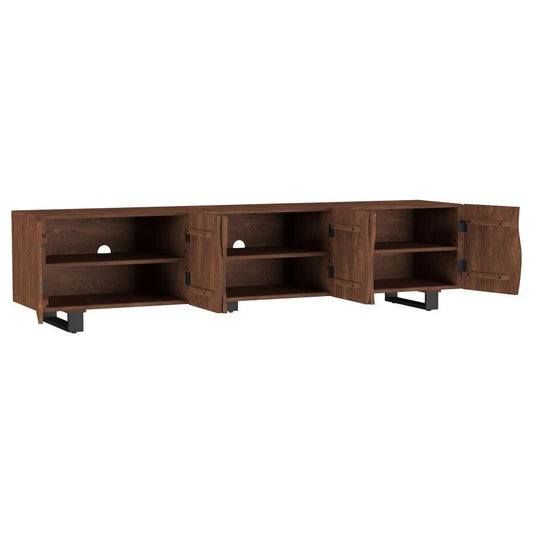 Trask - Wood TV Stand Media Console - Mango Brown TV Stands by Coaster Fine Furniture - Walls Furniture & Mattress