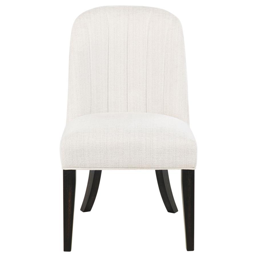 Leandro - Upholstered Dining Side Chair (Set of 2) - Cream Chair Sets by Coaster Fine Furniture - Walls Furniture & Mattress