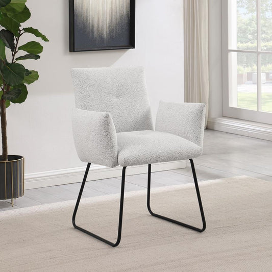 Ackland - Upholstered Dining Side Chair (Set of 2) - Light Gray Chair Sets by Coaster Fine Furniture - Walls Furniture & Mattress