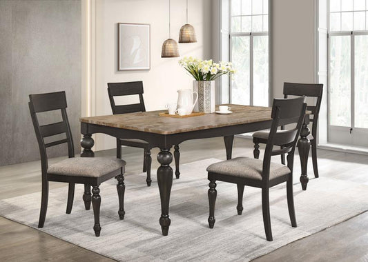 Bridget - Rectangular Dining Set 5 Piece Dining Room Sets by Coaster Fine Furniture - Walls Furniture & Mattress