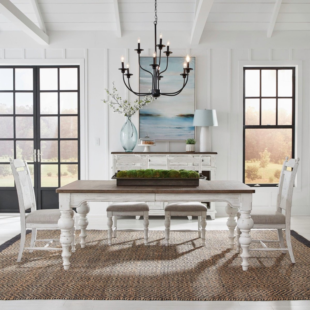 River Place - Rectangular Table Set 5 Piece Dining Room Sets by Liberty Furniture - Walls Furniture & Mattress