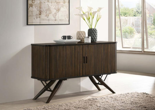 Wes - 2 Door Sideboard Buffet Storage Cabinet - Dark Walnut Buffets by CoasterEssence - Walls Furniture & Mattress