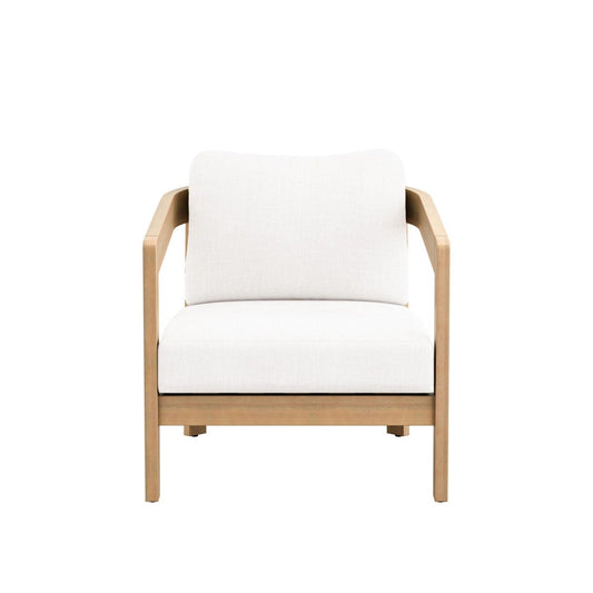 Wesley - Patio Club Chair With Cushion - White Arm Chairs by New Classic - Walls Furniture & Mattress