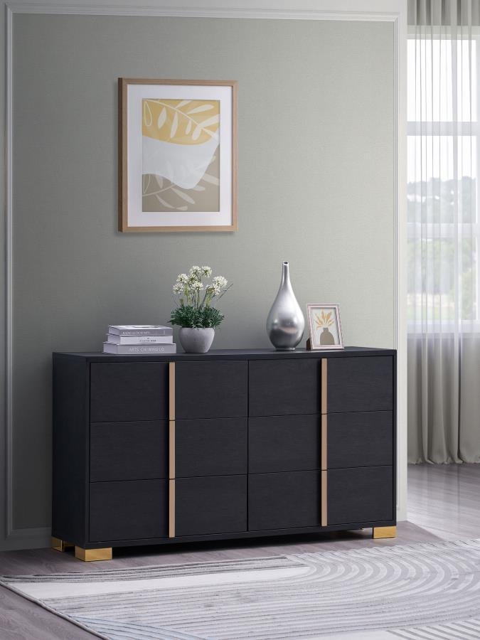 Marceline - 6 - Drawer Dresser Dressers by Coaster Fine Furniture - Walls Furniture & Mattress