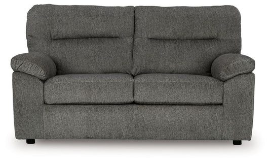 Bindura - Loveseat - Mineral Stationary Loveseats by Signature Design by Ashley® - Walls Furniture & Mattress