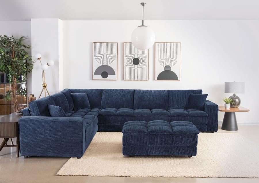 Atlantic - Upholstered Modular Sectional Sofa With Ottoman 2 Piece Living Room Sets by Coaster Fine Furniture - Walls Furniture & Mattress