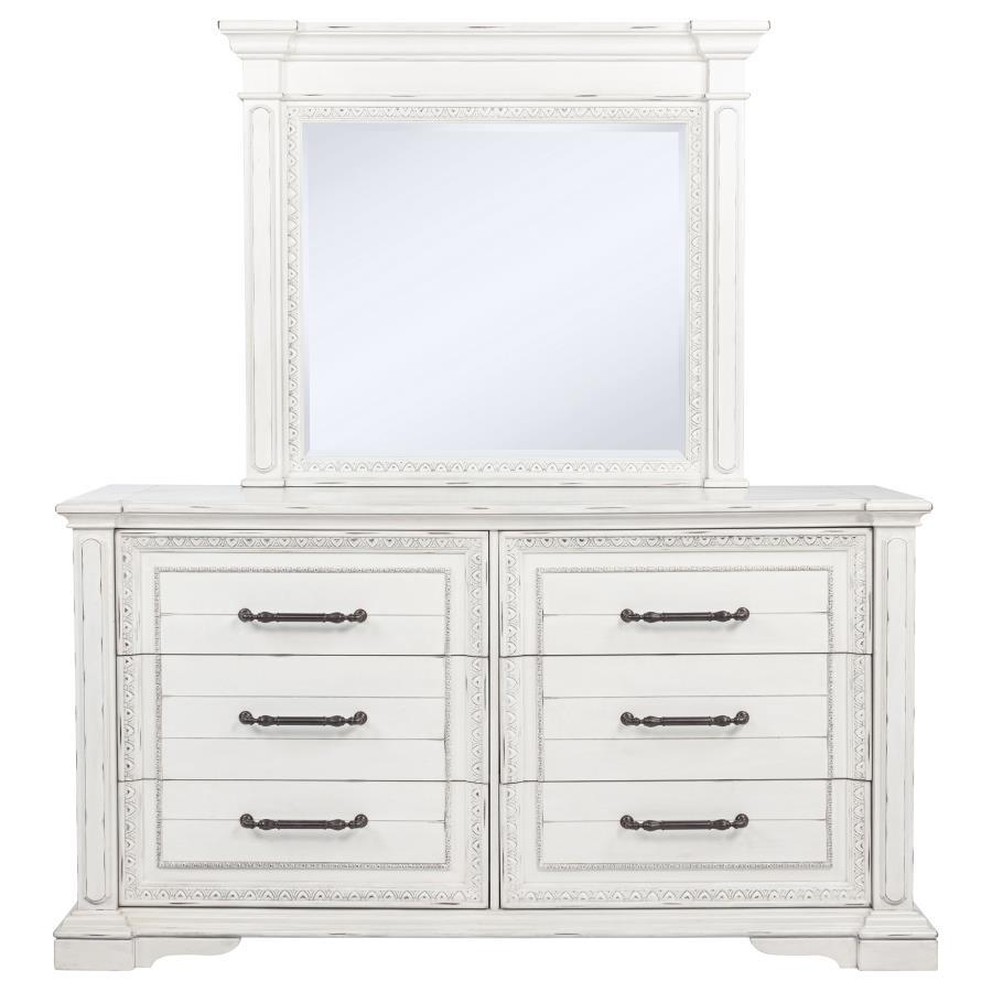 Mckinney - 6 - Drawer Bedroom Dresser Cabinet Dressers by Coaster Fine Furniture - Walls Furniture & Mattress