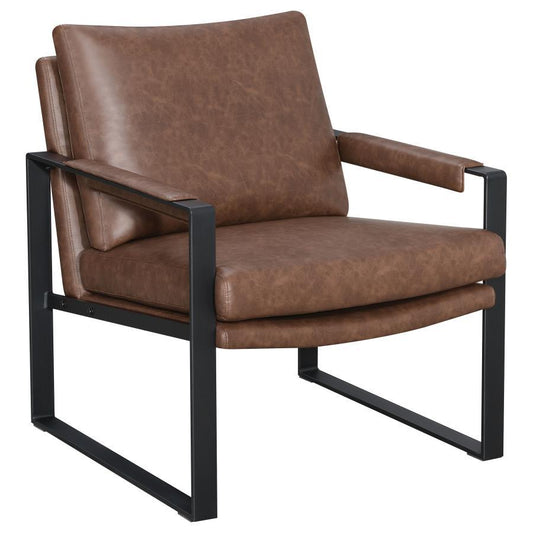 Rosalind - Upholstered Track Arm Accent Chair Arm Chairs by Coaster Fine Furniture - Walls Furniture & Mattress