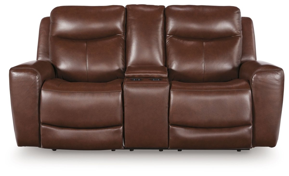 Next Move - Power Reclining Loveseat With Console / Adjustable Headrest Reclining Loveseats by Signature Design by Ashley® - Walls Furniture & Mattress