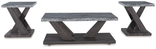 Bensonale - Occasional Table Set (Set of 3) - Brown / Gray Table Sets by Signature Design by Ashley® - Walls Furniture & Mattress