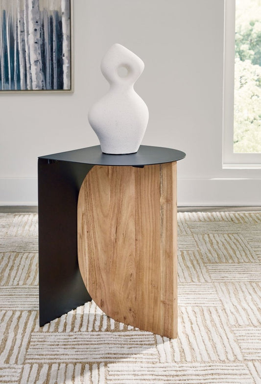 Ladgate - Accent Table - Black / Natural Accent Tables by Signature Design by Ashley® - Walls Furniture & Mattress