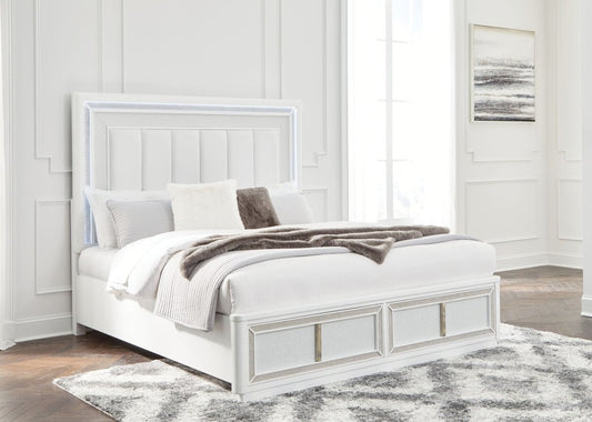 Chalanna - Upholstered Storage Bed Storage Beds by Signature Design by Ashley® - Walls Furniture & Mattress