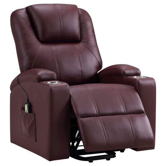 Armstrong - Upholstered Power Lift Massage Recliner Lift Chairs by Coaster Fine Furniture - Walls Furniture & Mattress