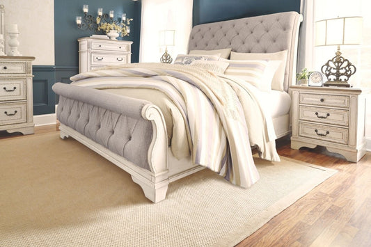 Realyn - Upholstered Sleigh Bed Upholstered Beds by Signature Design by Ashley® - Walls Furniture & Mattress