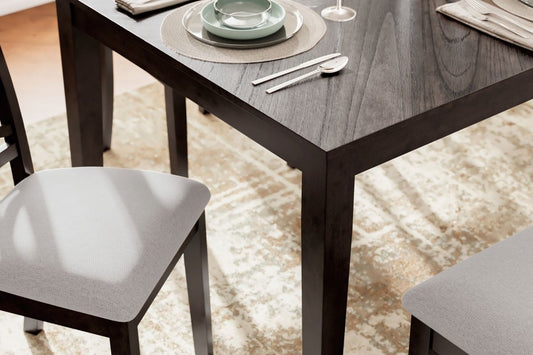 Langwest - Dining Room Table Set (Set of 6) - Brown 6 Piece Dining Room Sets by Signature Design by Ashley® - Walls Furniture & Mattress