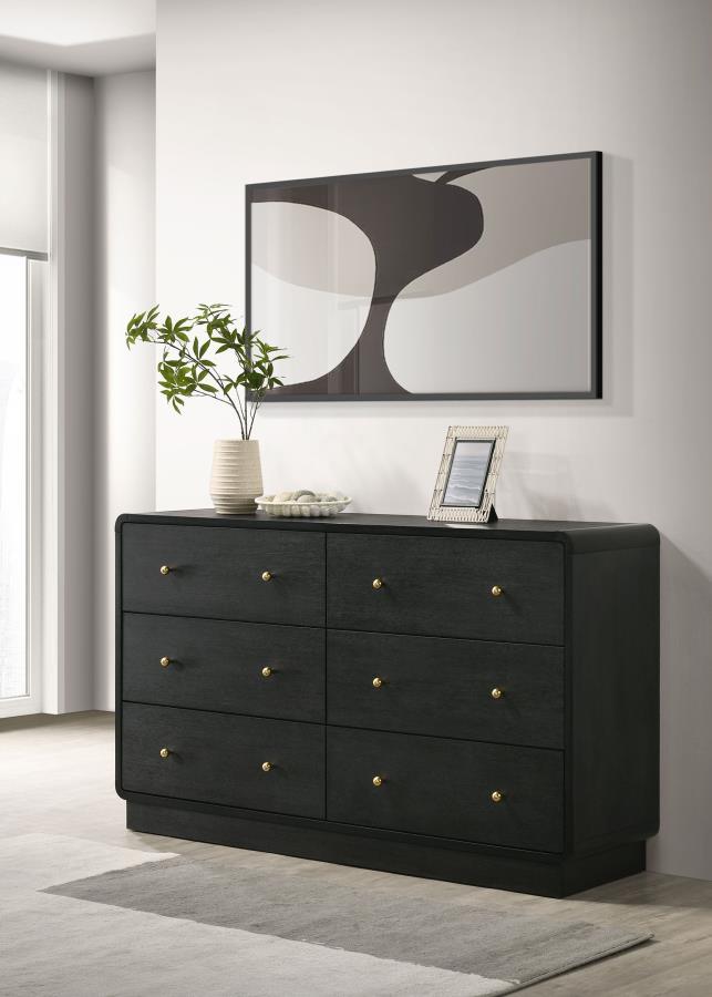 Cavelle - 6 - Drawer Dresser Dressers by Coaster Fine Furniture - Walls Furniture & Mattress