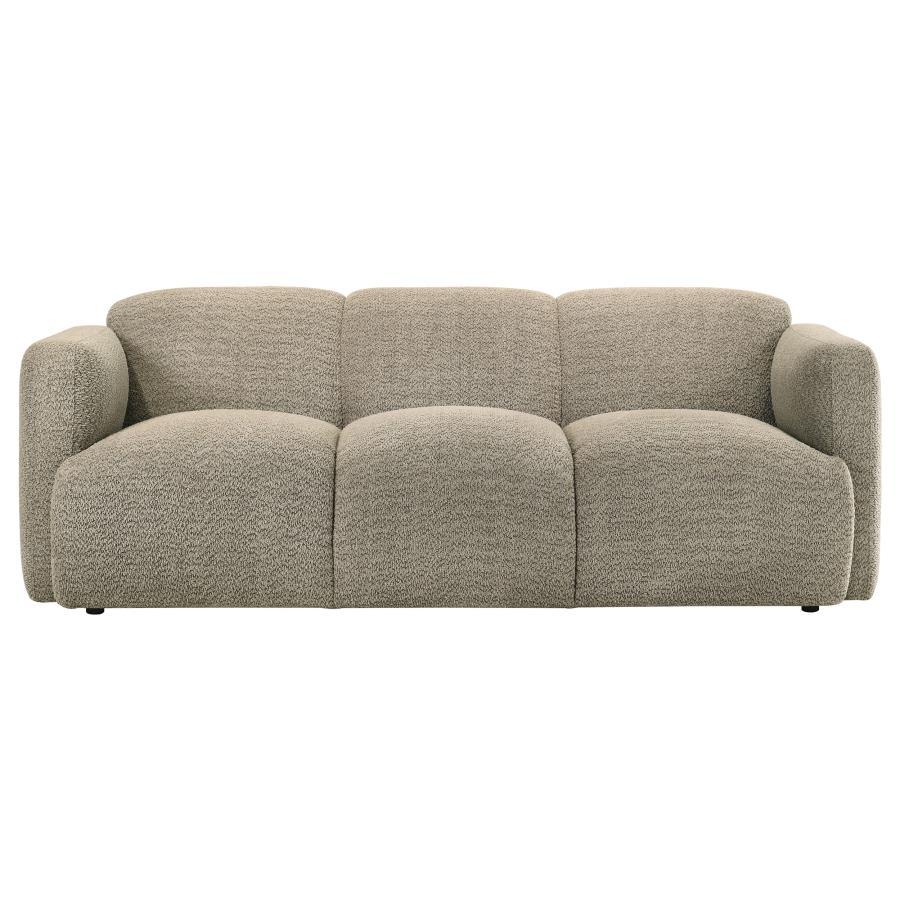 Dorset - Fabric Upholstered Round Track Arm Sofa Stationary Sofas by Coaster Fine Furniture - Walls Furniture & Mattress