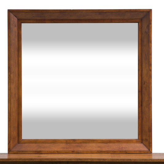 Grandpas Cabin - 42" Mirror - Light Brown Bedroom Mirrors by Liberty Furniture - Walls Furniture & Mattress