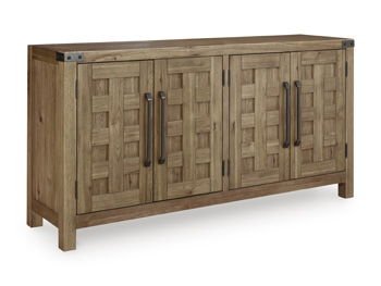 Ridgester - Dining Room Server - Light Brown Servers by Benchcraft® - Walls Furniture & Mattress