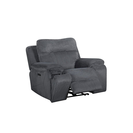 Teddy - Recliner With Power Headrest & Footrest - Gray Reclining Chairs by New Classic - Walls Furniture & Mattress