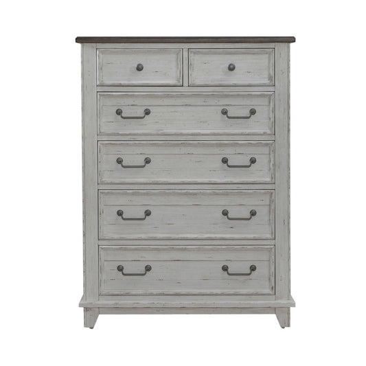 River Place - 6 Drawer Chest - White Accent Chests by Liberty Furniture - Walls Furniture & Mattress