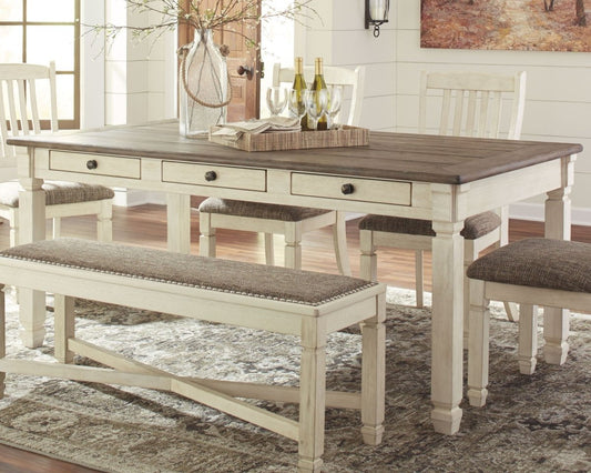 Bolanburg - Rectangular Dining Room Table - Beige Dining Tables by Signature Design by Ashley® - Walls Furniture & Mattress