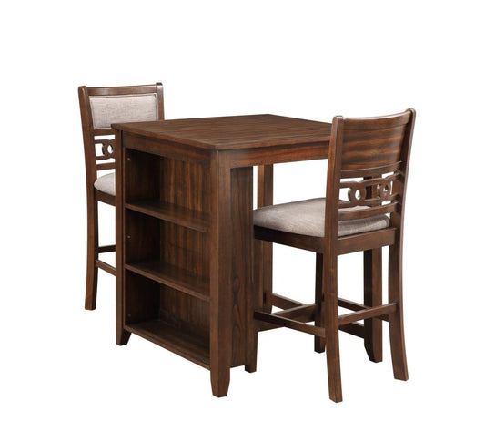 Gia - Counter Table Set 3 Piece Dining Room Sets by New Classic - Walls Furniture & Mattress