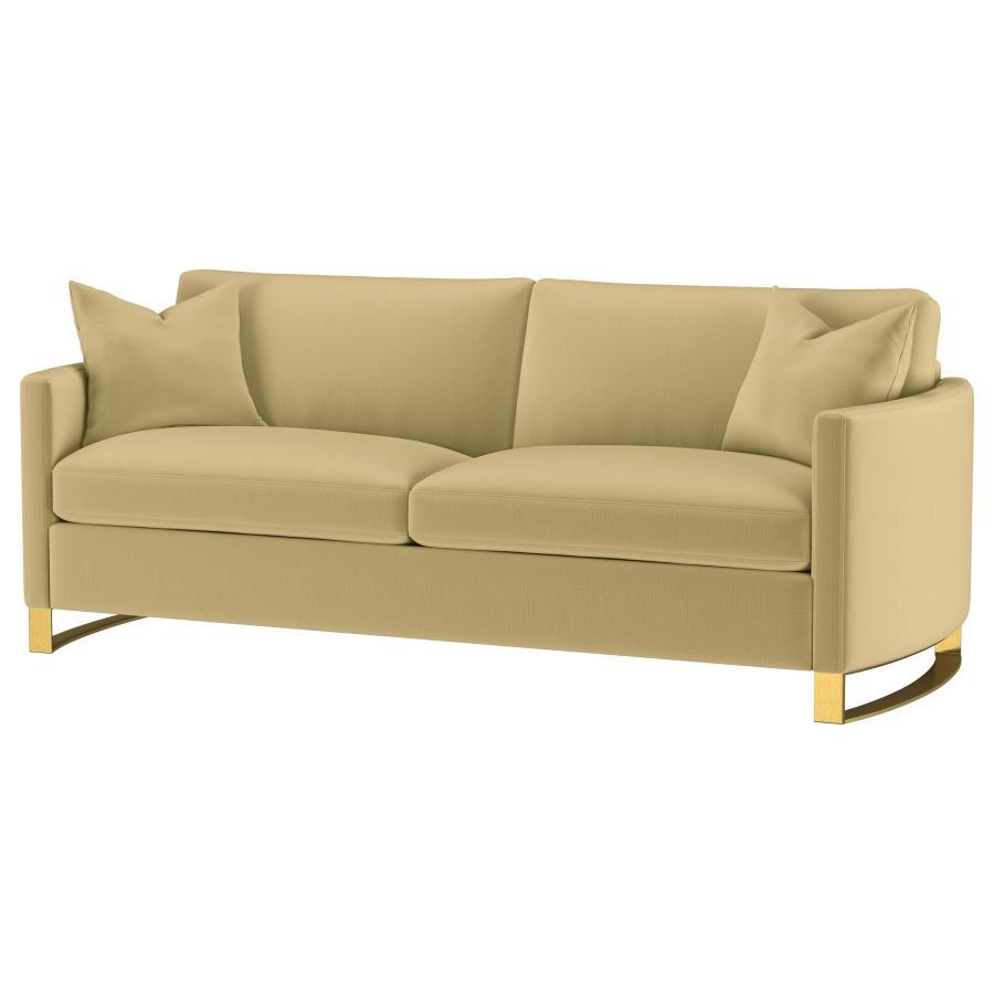 Corliss - Upholstered Arched Arm Sofa Stationary Sofas by CoasterElevations - Walls Furniture & Mattress
