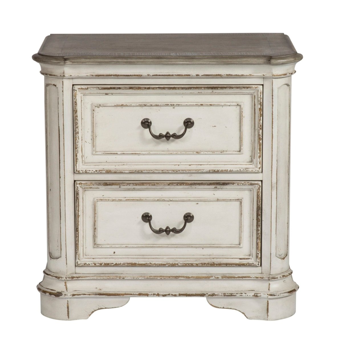 Magnolia Manor - 2 Drawer Night Stand Accent Nightstands by Liberty Furniture - Walls Furniture & Mattress