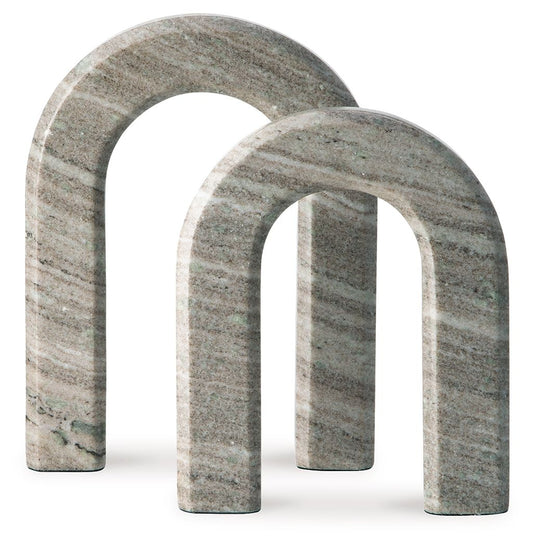 Keithton - Sculpture Set (Set of 2) - Taupe Sculptures & Figurines by Signature Design by Ashley® - Walls Furniture & Mattress