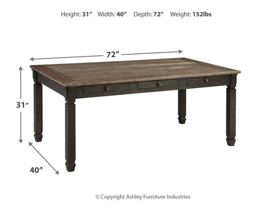 Tyler Creek - Rectangular Dining Room Table - Black / Gray Dining Tables by Signature Design by Ashley® - Walls Furniture & Mattress