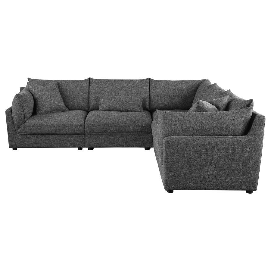 Sasha - Upholstered Modular Sectional Stationary Sectionals by Coaster Fine Furniture - Walls Furniture & Mattress