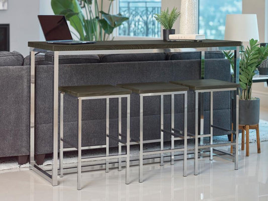 Cassidy - 4 Piece Counter Height Dining Table Set - Dark Oak 4 Piece Dining Room Sets by CoasterEveryday - Walls Furniture & Mattress