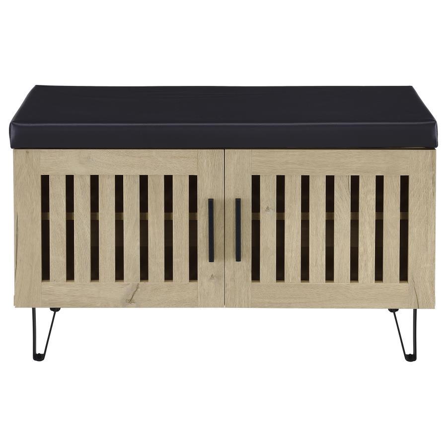 Brixton - 2 - Door Padded Entryway Shoe Storage Bench Storage Benches by Coaster Fine Furniture - Walls Furniture & Mattress