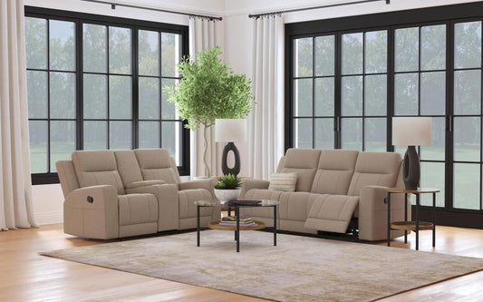 Brentwood - Upholstered Reclining Sofa Set Reclining Sofas & Loveseats by Coaster Fine Furniture - Walls Furniture & Mattress