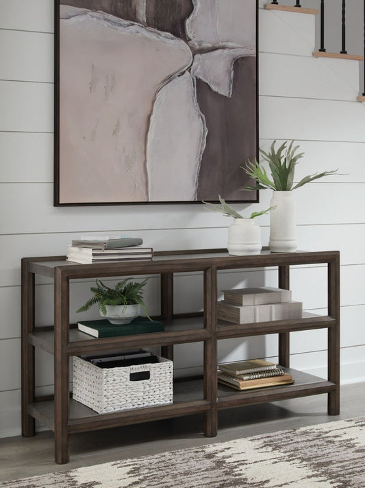 Kallenny - Sofa Table - Brown / Gray Sofa Tables by Signature Design by Ashley® - Walls Furniture & Mattress