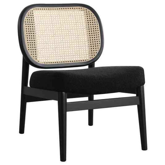 Rayo - Rattan Cane Back Accent Chair With Padded Seat Accent Chairs by Coaster Fine Furniture - Walls Furniture & Mattress