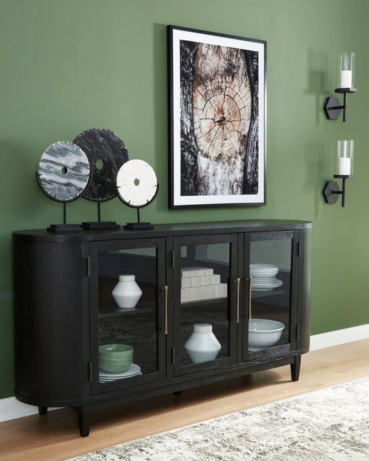 Rowanbeck - Dining Room Server - Black Servers by Signature Design by Ashley® - Walls Furniture & Mattress