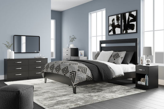 Finch - Six Drawer Dresser - Black Dressers by Signature Design by Ashley® - Walls Furniture & Mattress